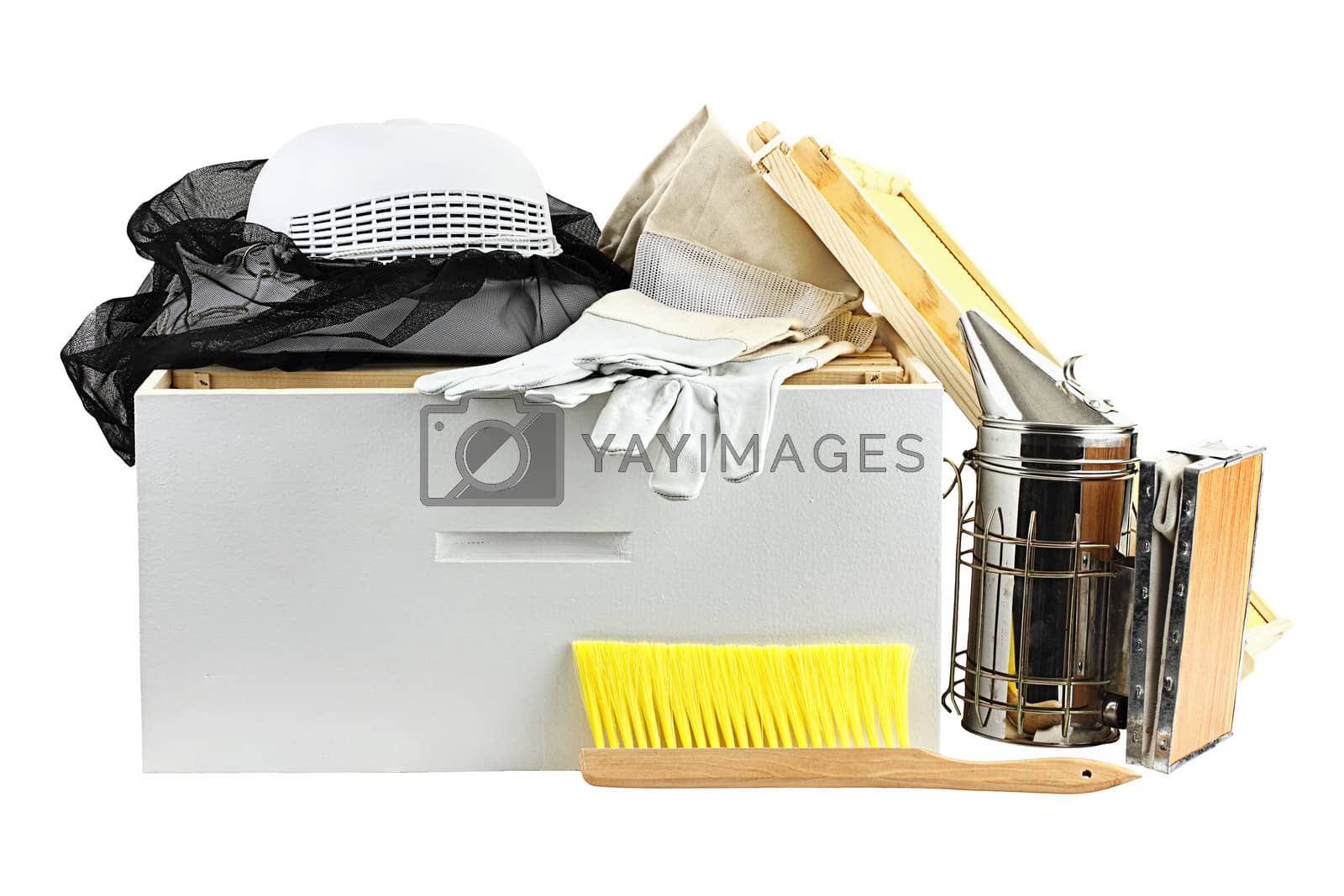 Royalty free image of Beekeeping Equipment by StephanieFrey