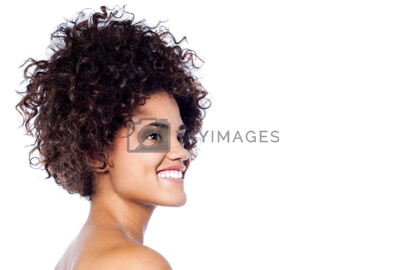 Royalty free image of Emotive portrait of a fashionable model by stockyimages