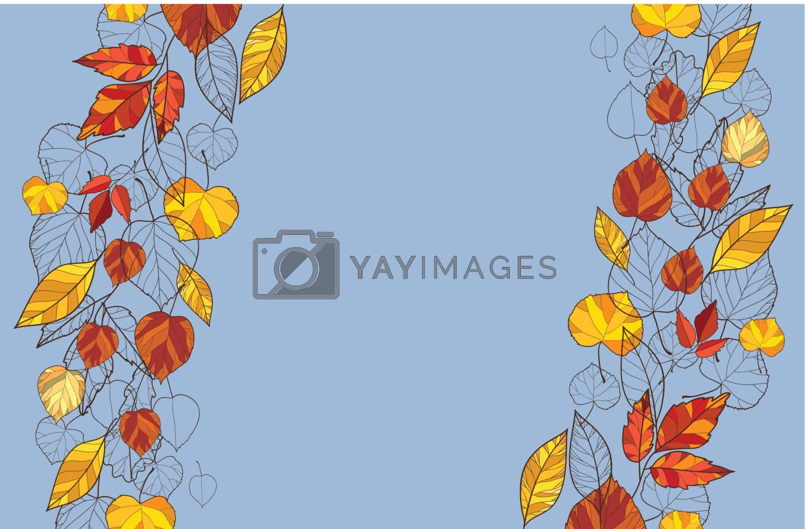 Royalty free image of  background with autumn leaves by lolya1988