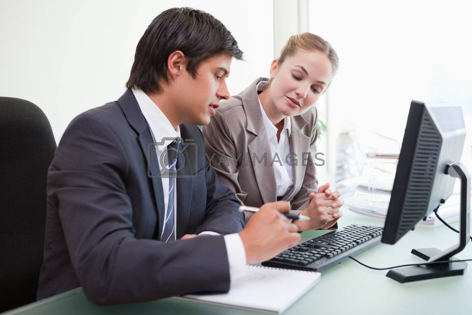 Royalty free image of Two executives in meeting at office by Wavebreakmedia