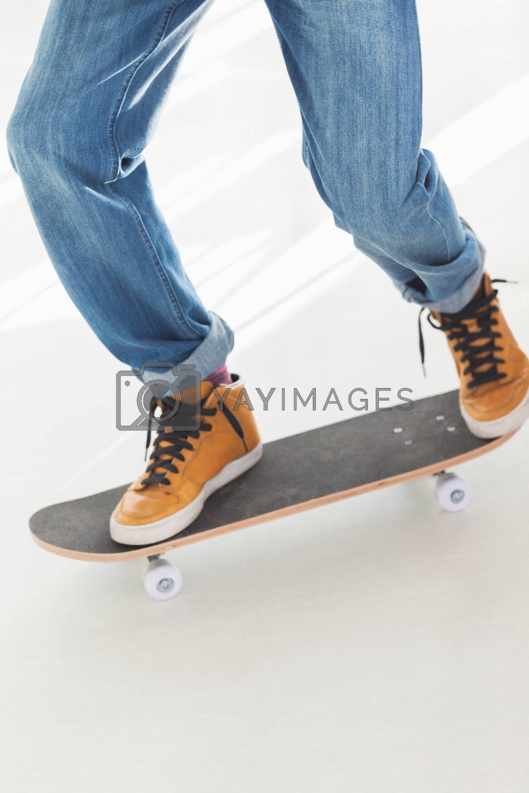 Royalty free image of Man on a skateboard by Wavebreakmedia