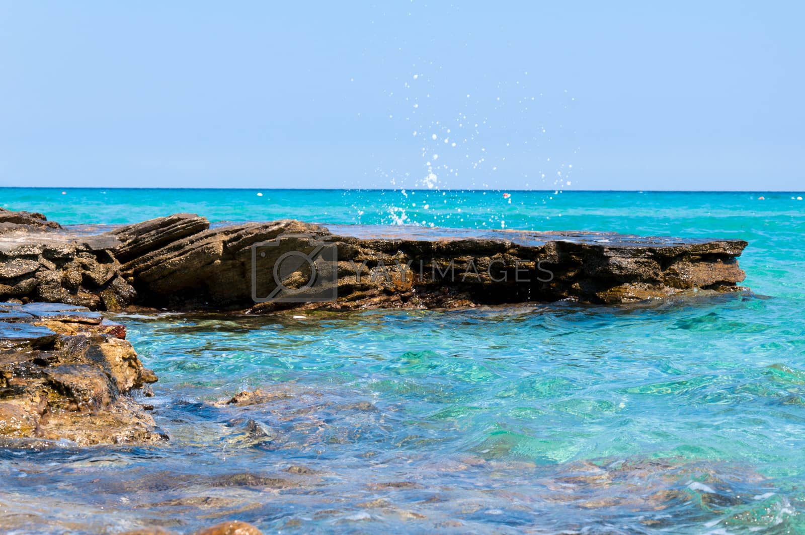 Royalty free image of Stones and sea by badmanproduction