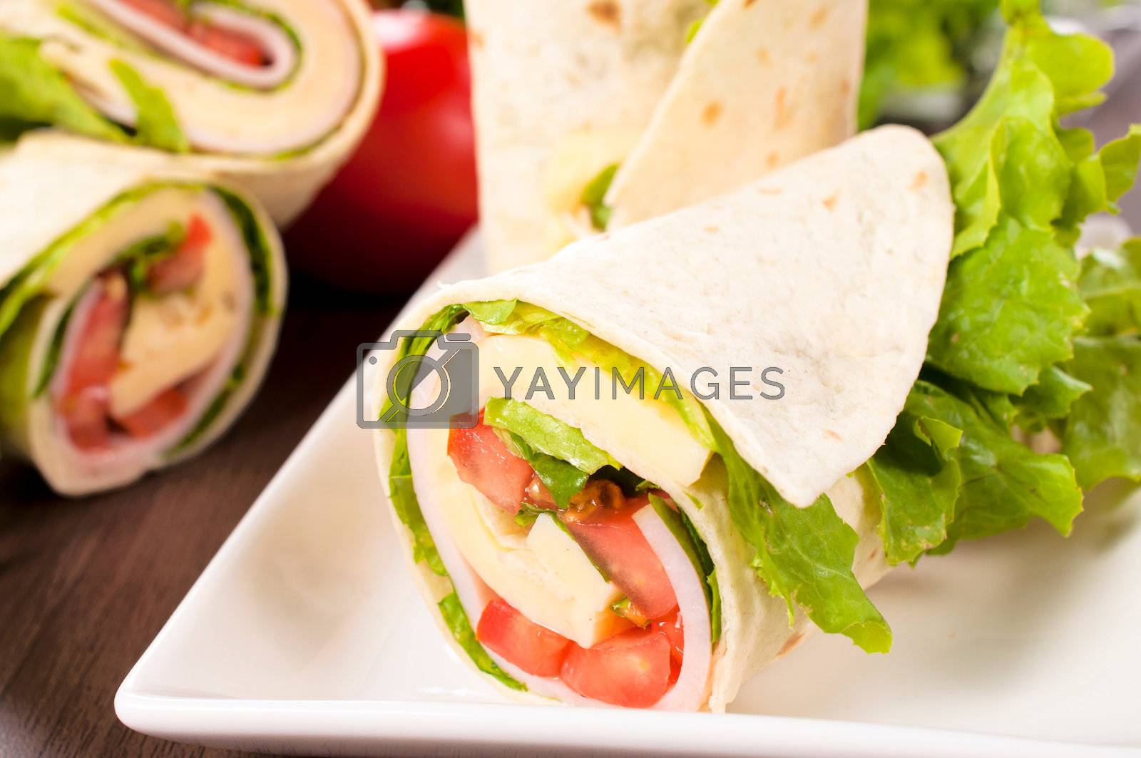 Royalty free image of Tasty wrap by badmanproduction