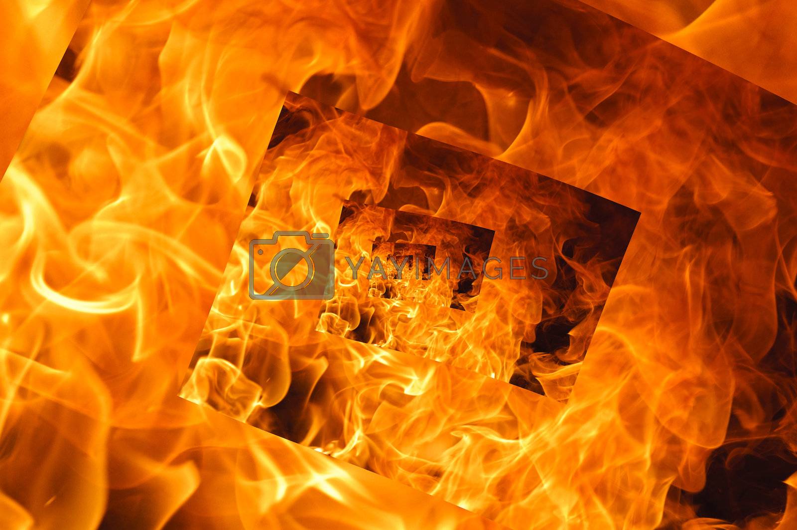 Royalty free image of Big flame by badmanproduction