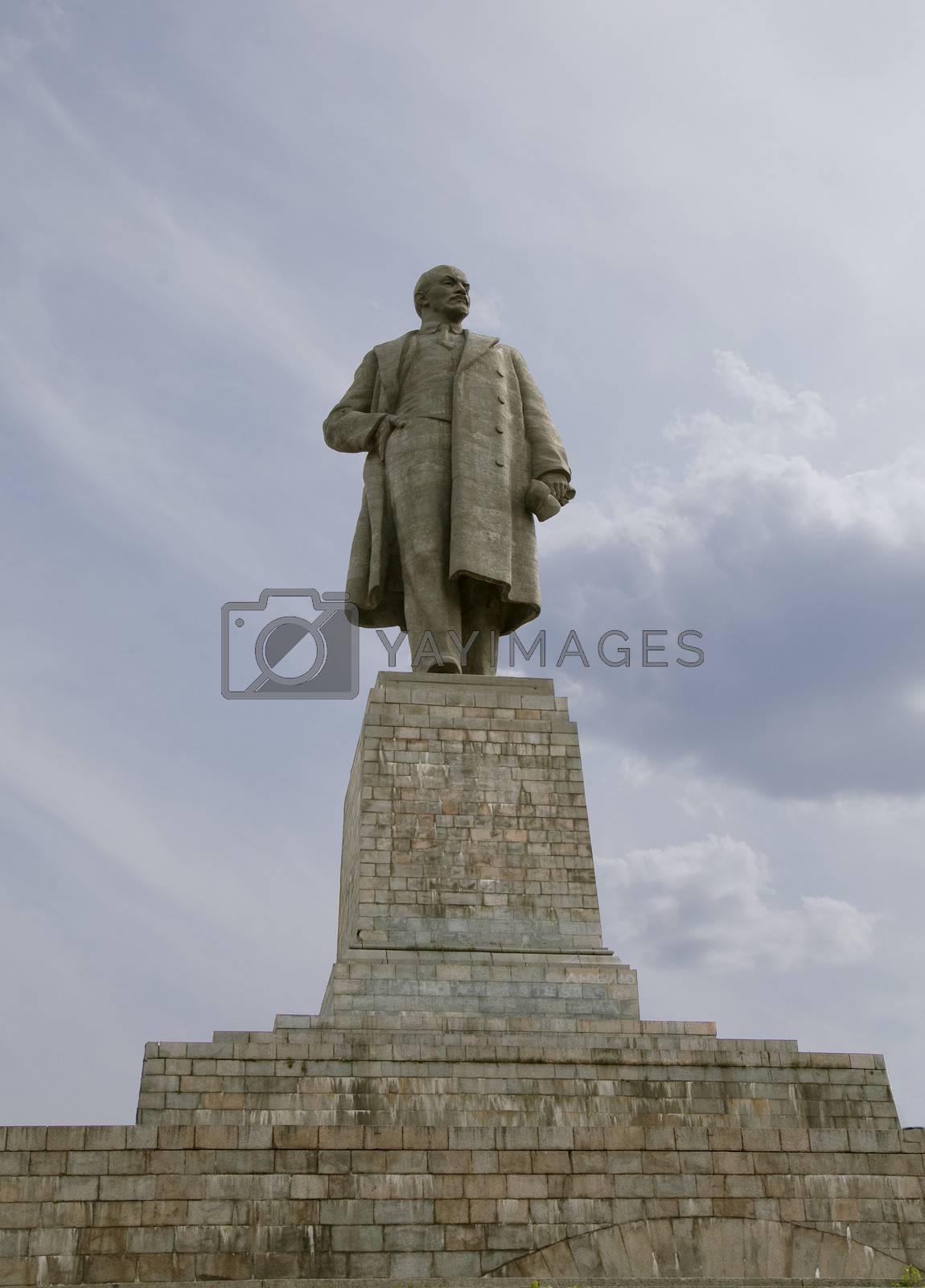 Royalty free image of The biggest Lenin's monument in the world by Goodday