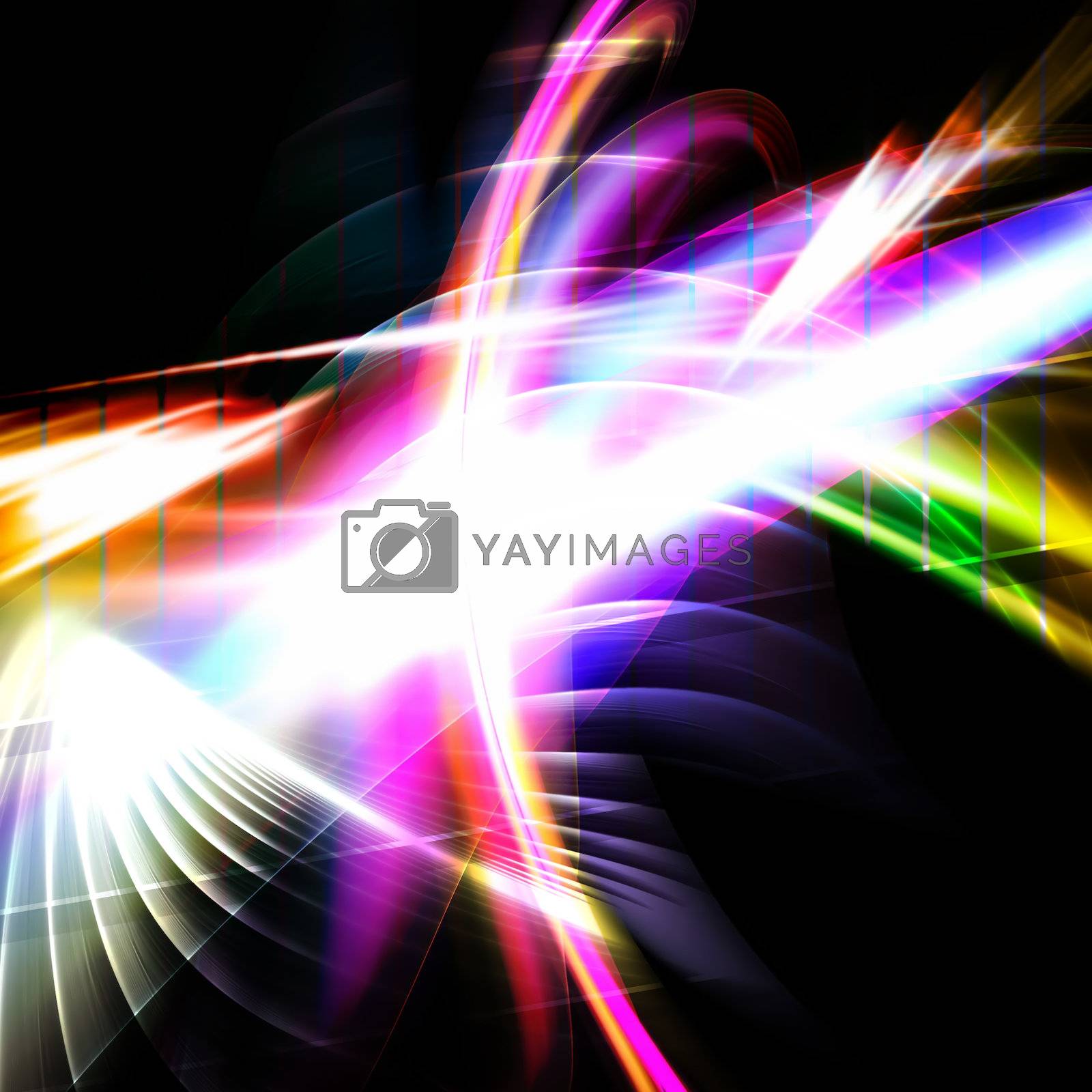 Royalty free image of Rainbow Fractal Abstract by graficallyminded