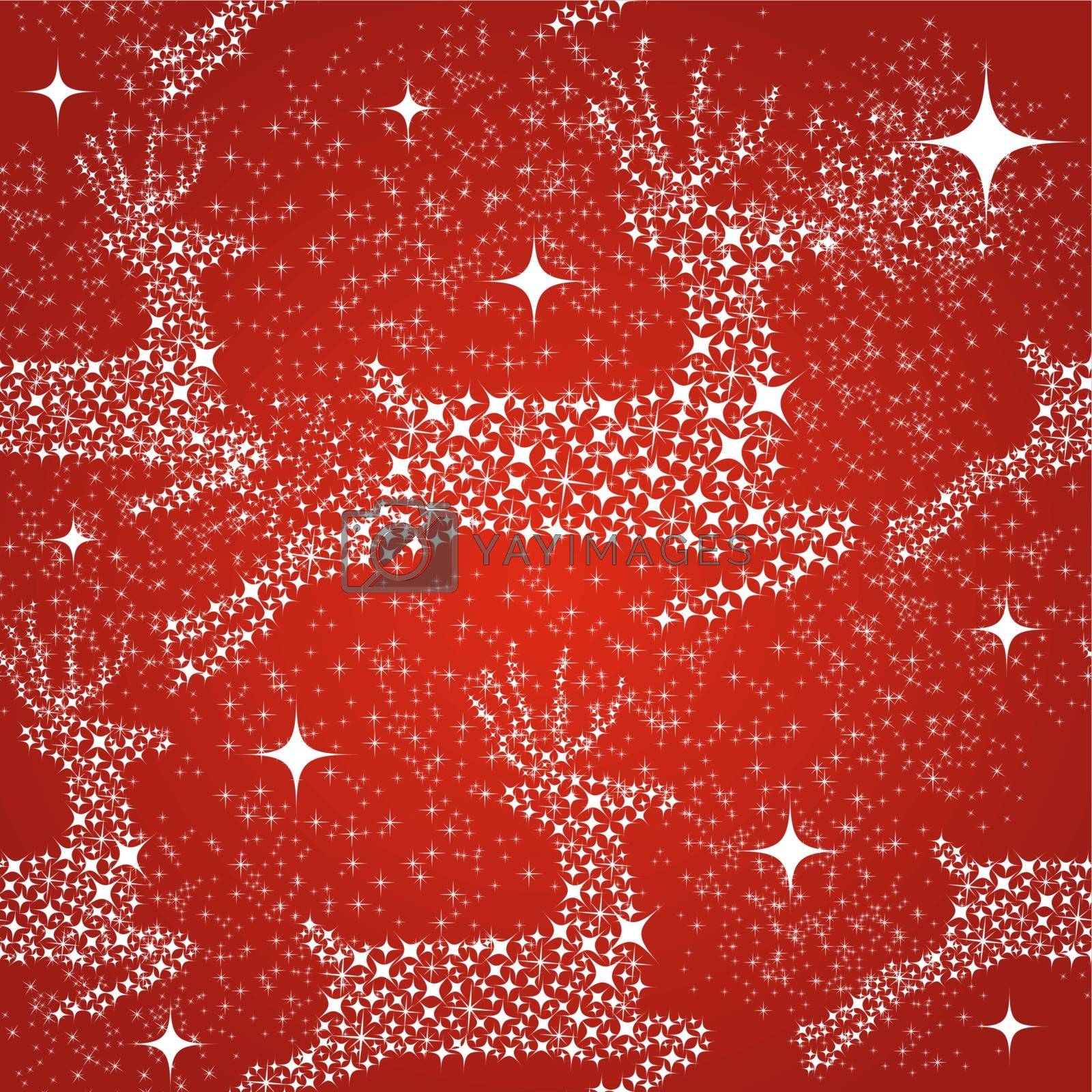 Royalty free image of Merry Christmas reindeer seamless pattern background. by cienpies