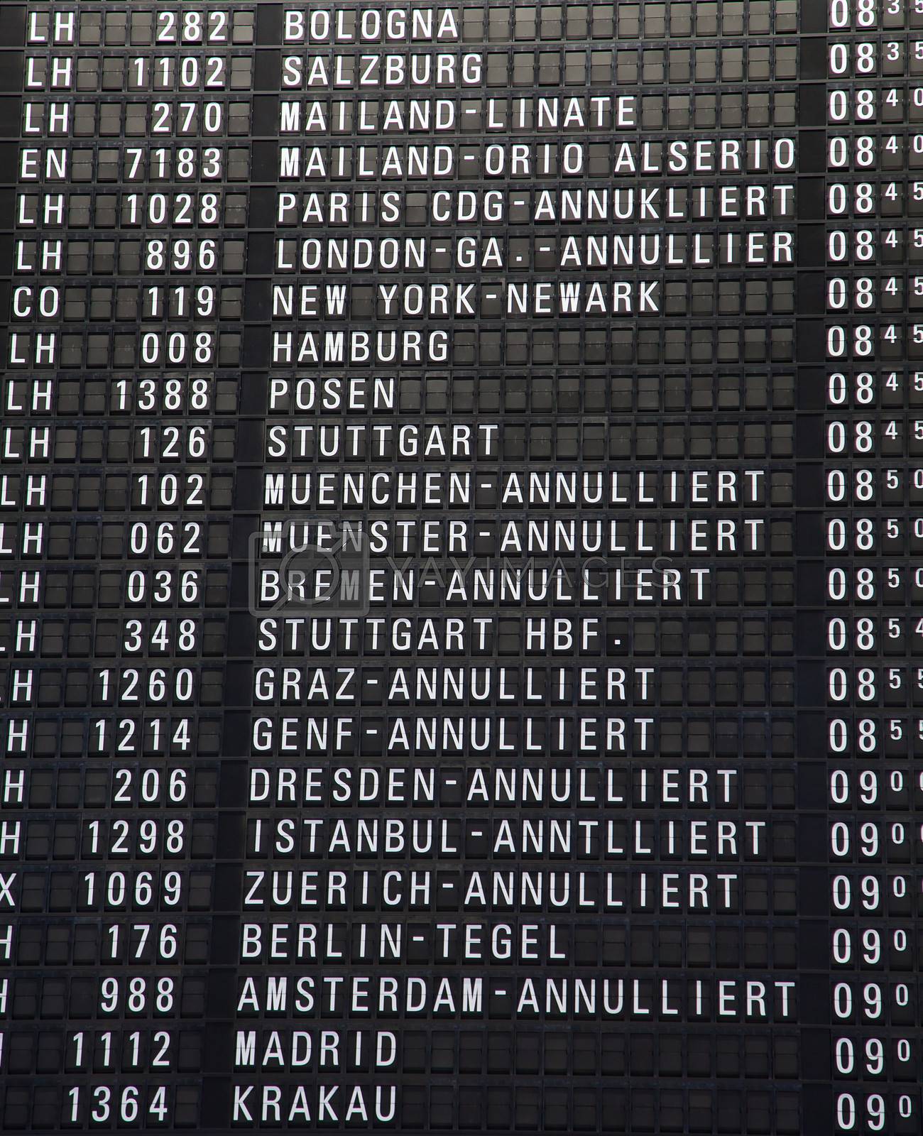 Royalty free image of Airport timeboard by swisshippo