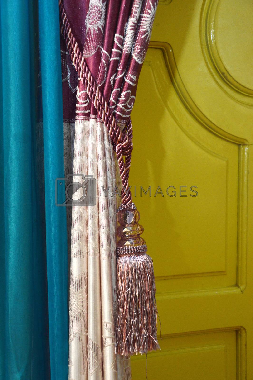 Royalty free image of silk curtain by antonihalim