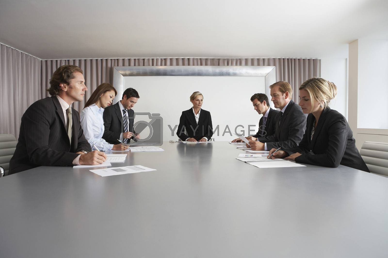 Royalty free image of Businesspeople Meeting in Conference Room by moodboard