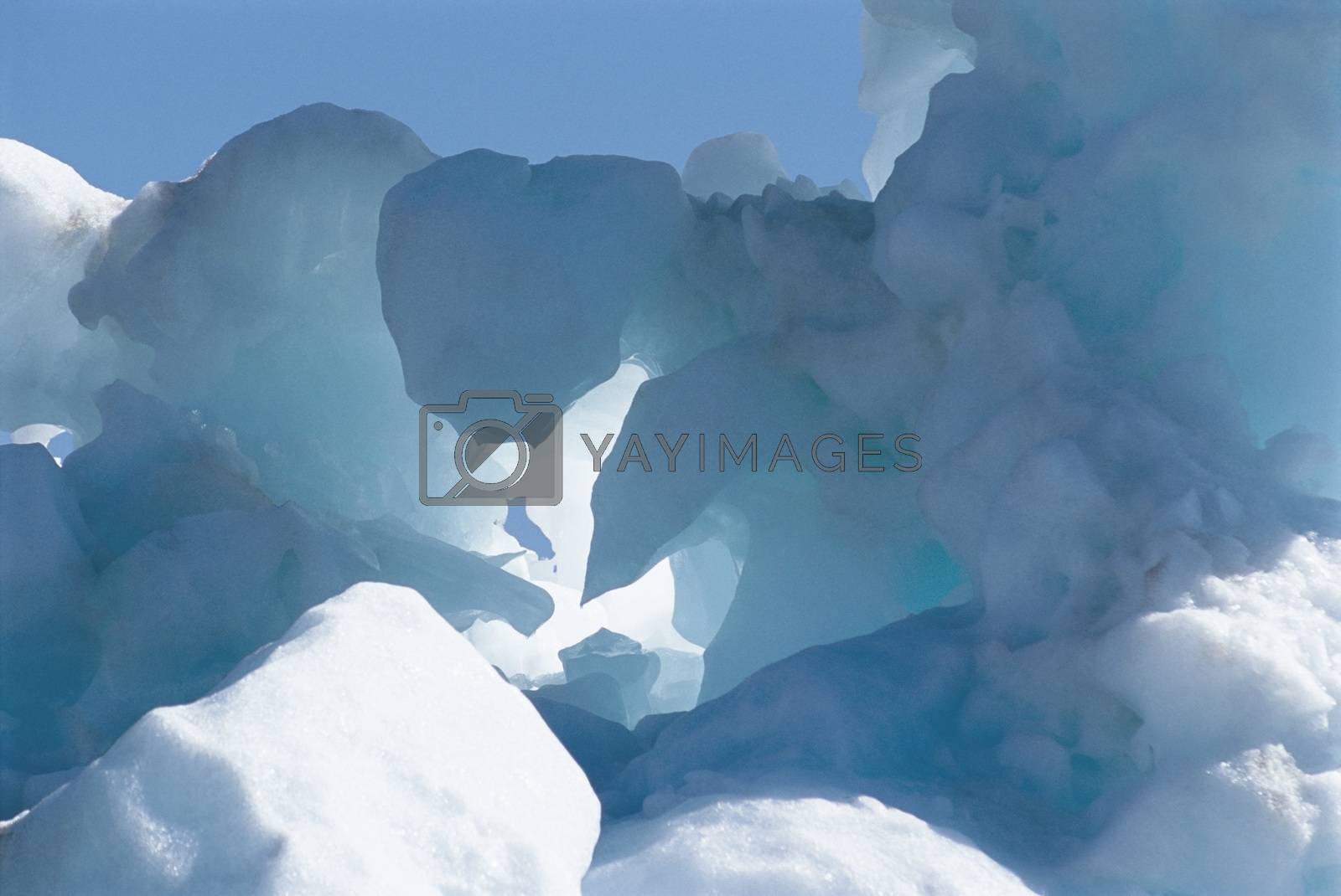 Royalty free image of Low angle view of ice formation by moodboard