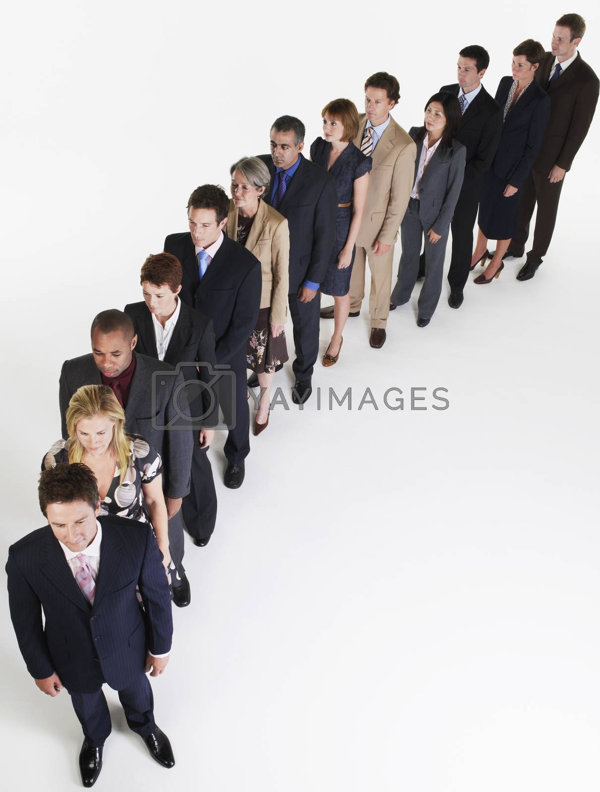Royalty free image of Line of Businesspeople by moodboard
