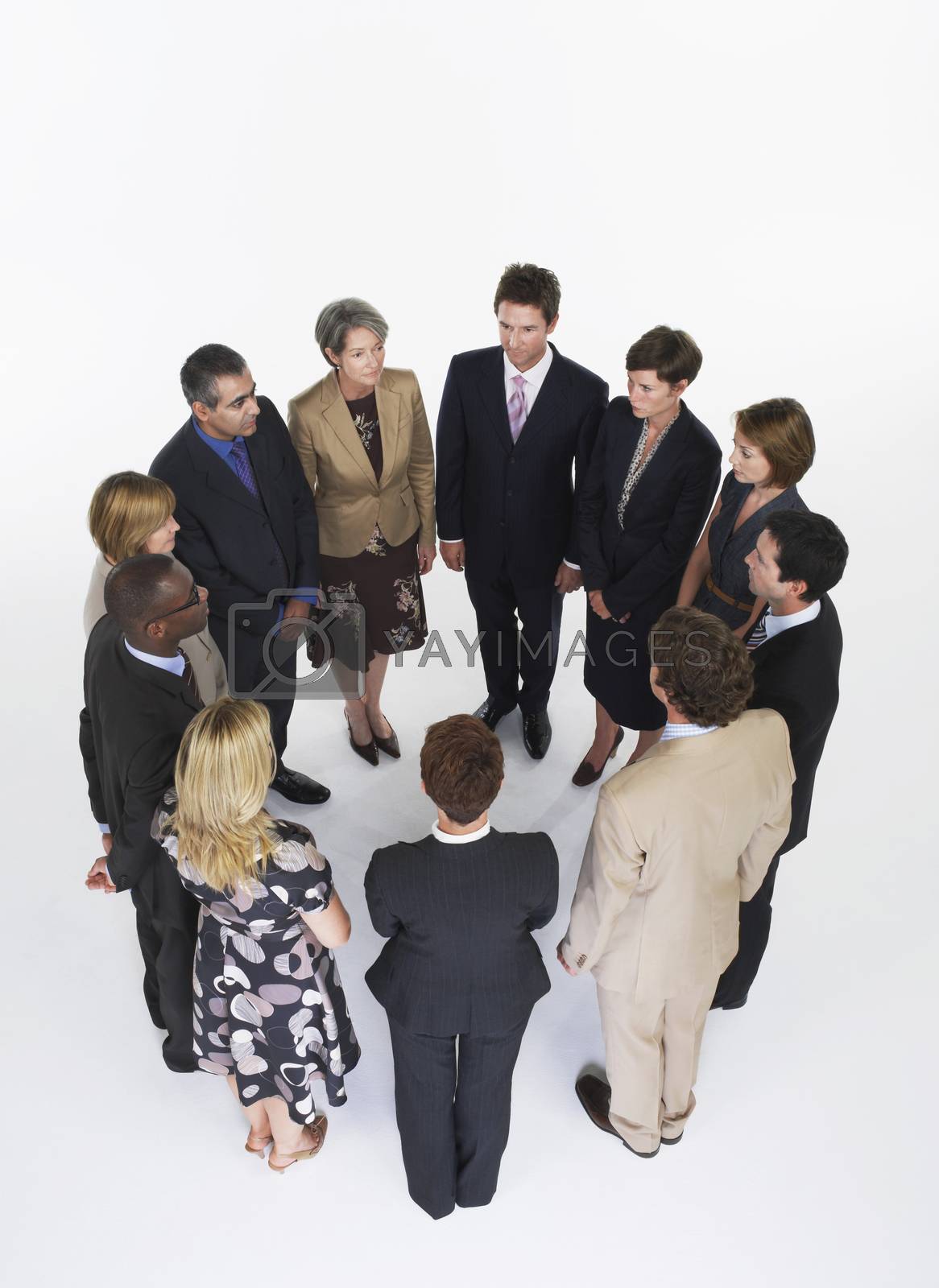 Royalty free image of Group of Businesspeople in a circle by moodboard