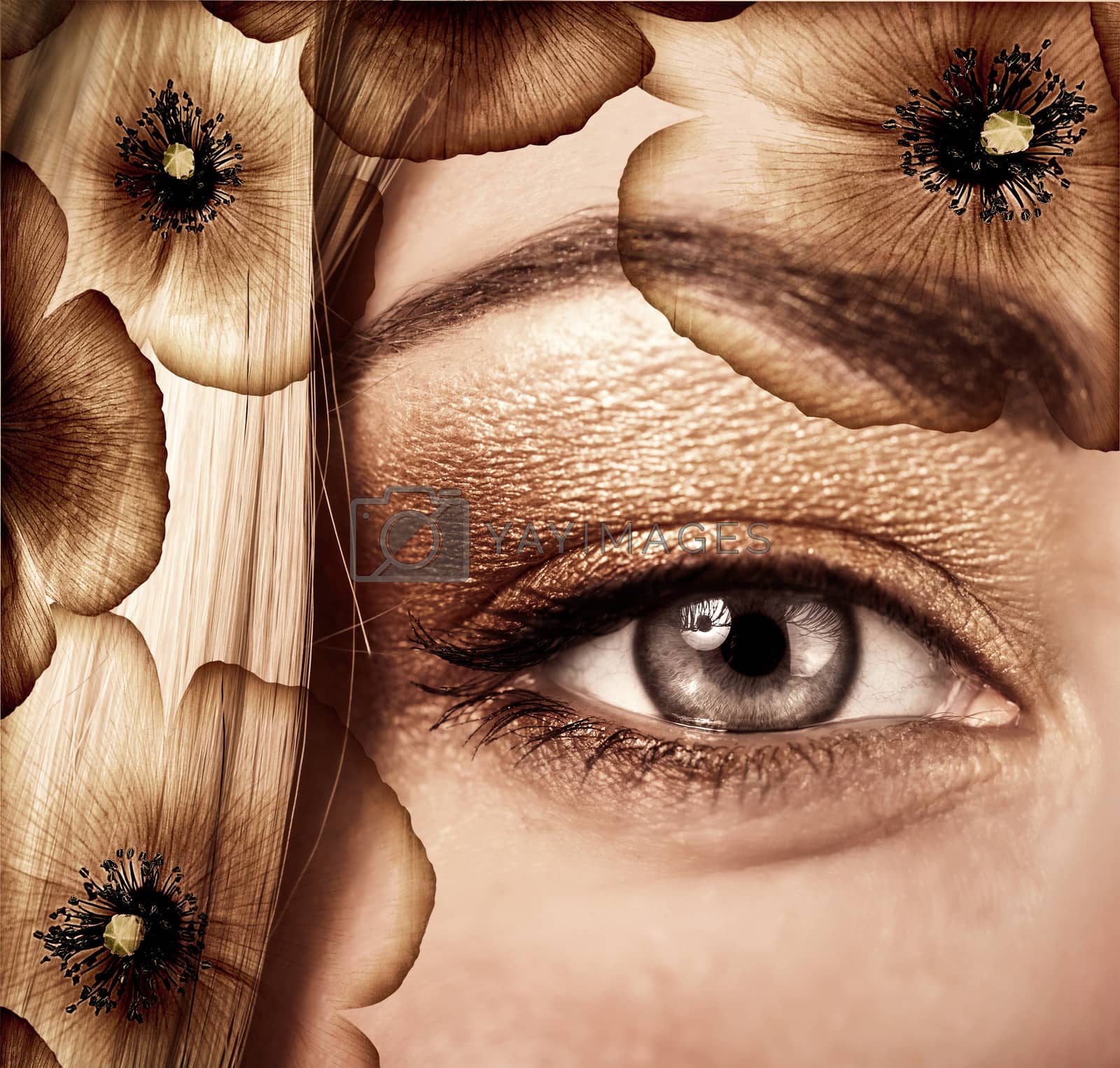 Royalty free image of Fashionable autumn makeup by Anna_Omelchenko