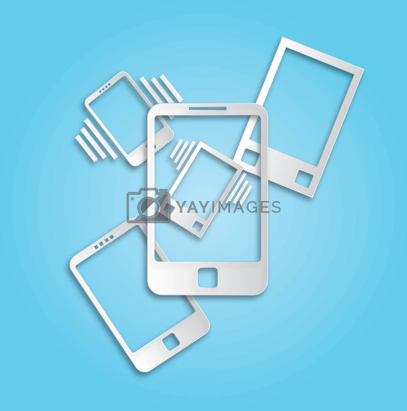 Royalty free image of Several different phone by cherezoff