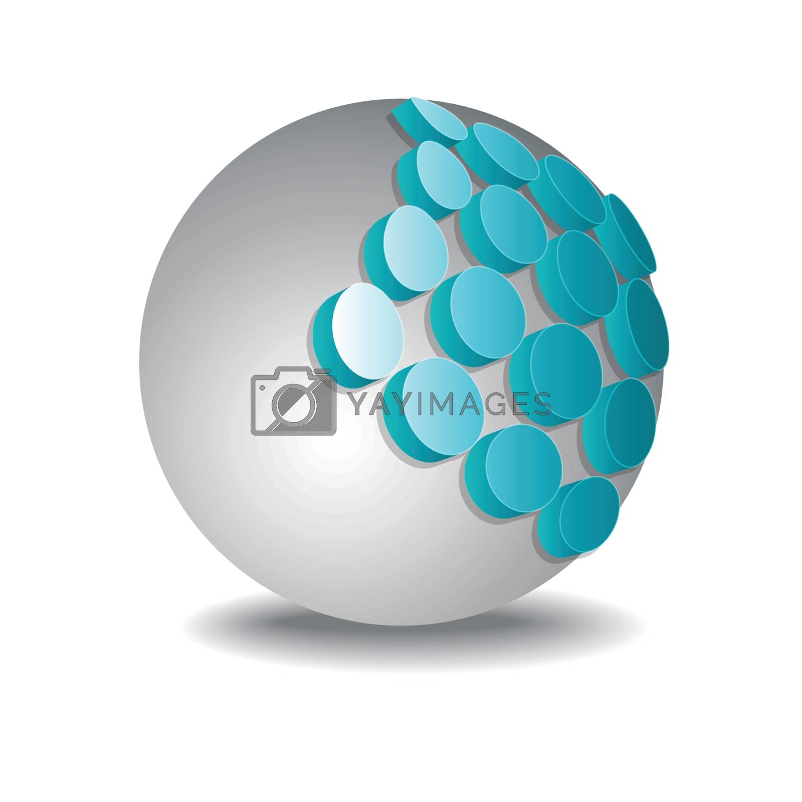 Royalty free image of Sphere 3d design by balasoiu