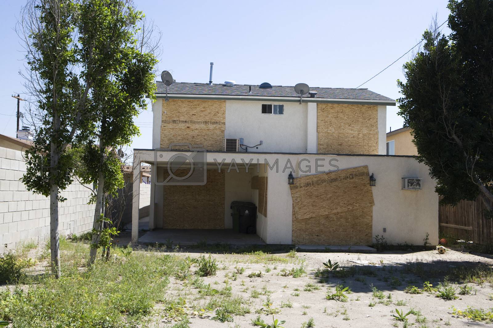 Royalty free image of Boarded Up House by moodboard