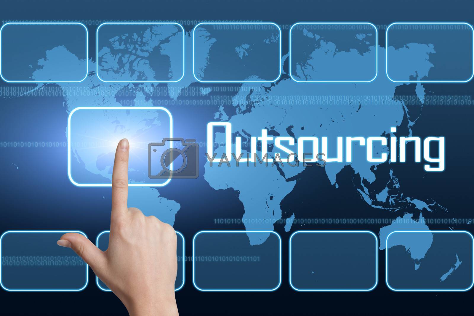 Royalty free image of Outsourcing by Mazirama