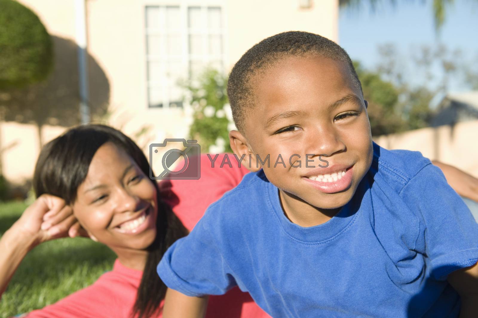 Royalty free image of Mother and son by moodboard