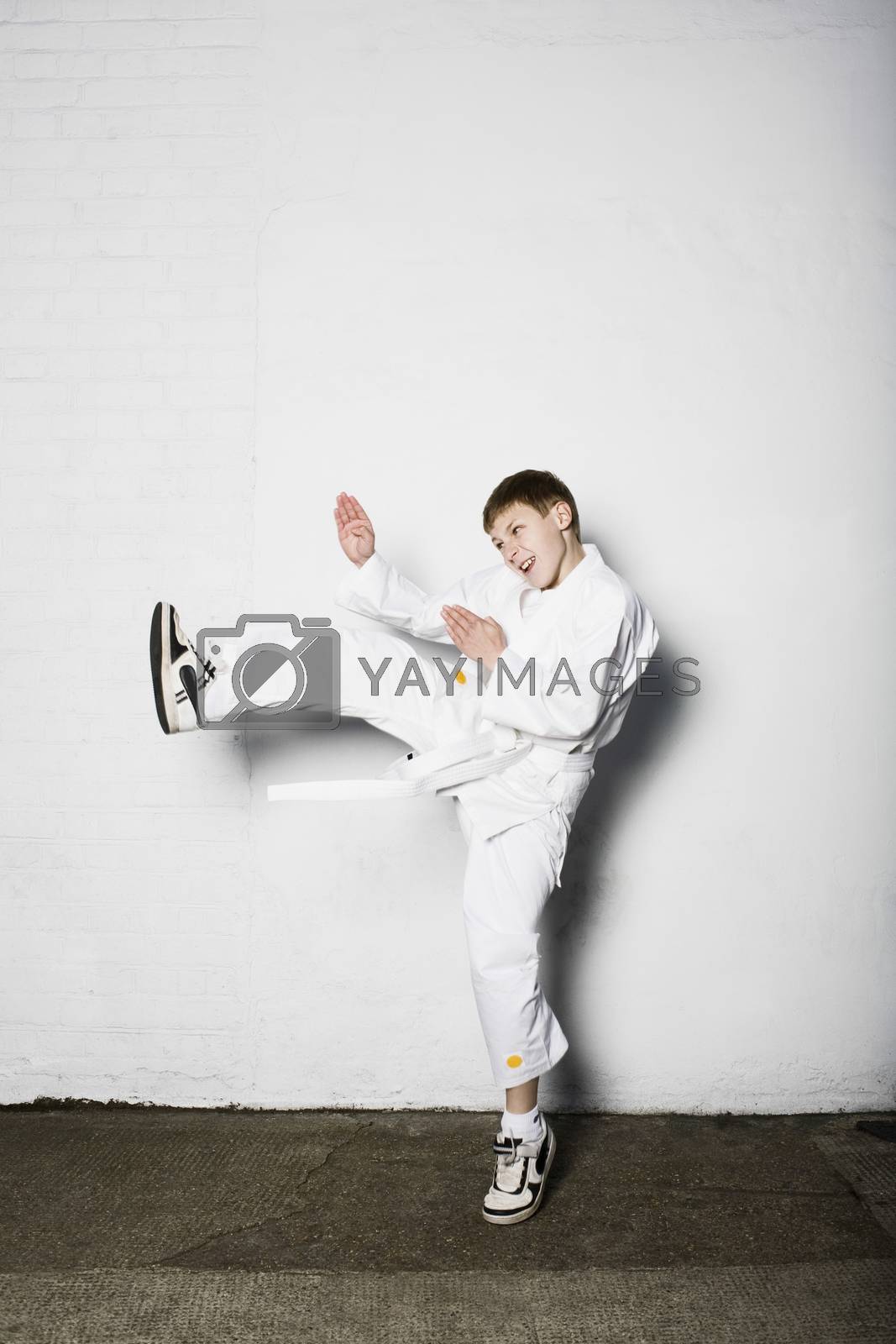 Royalty free image of Boy practicing judo by moodboard
