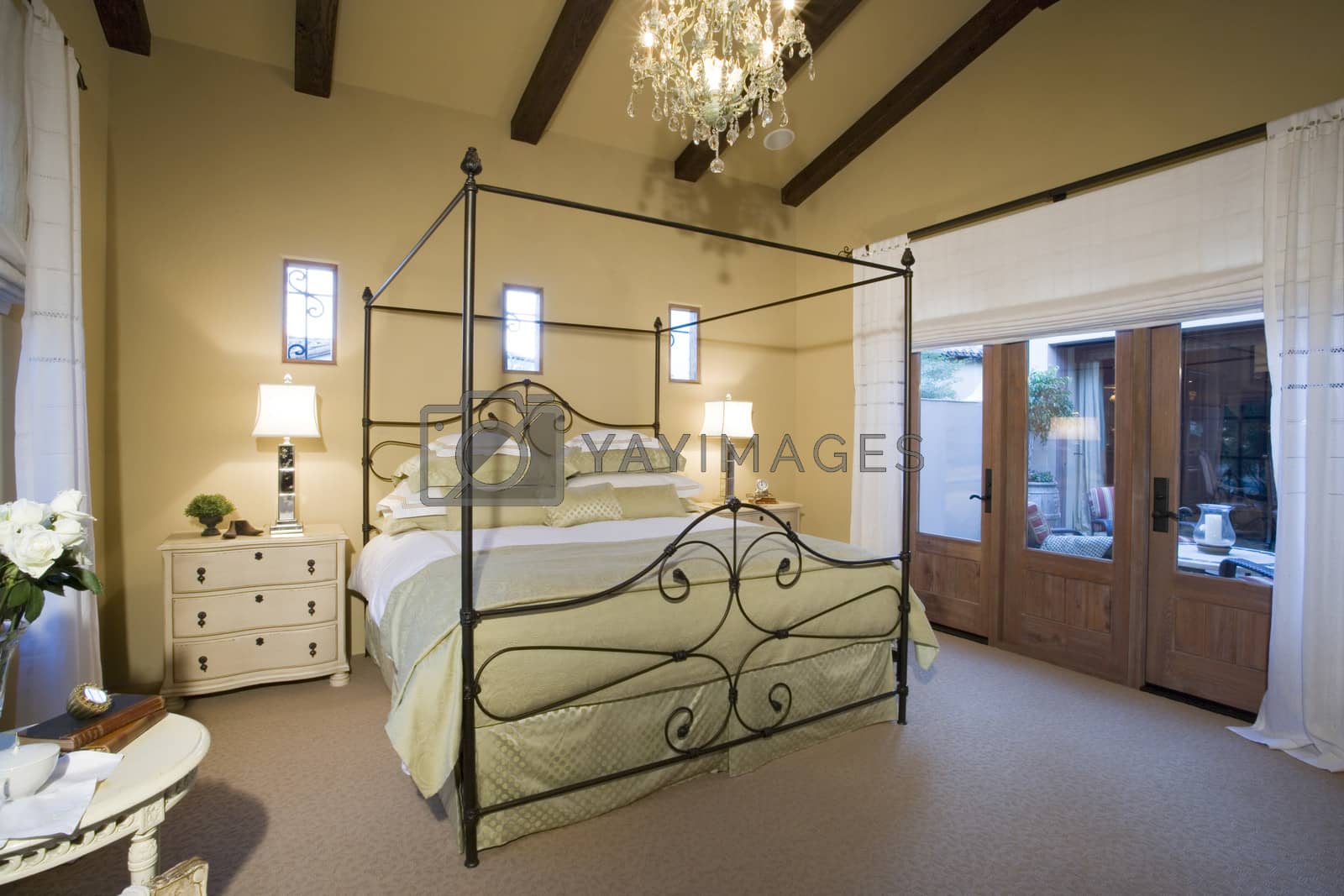 Royalty free image of Bedroom in luxurious residence by moodboard