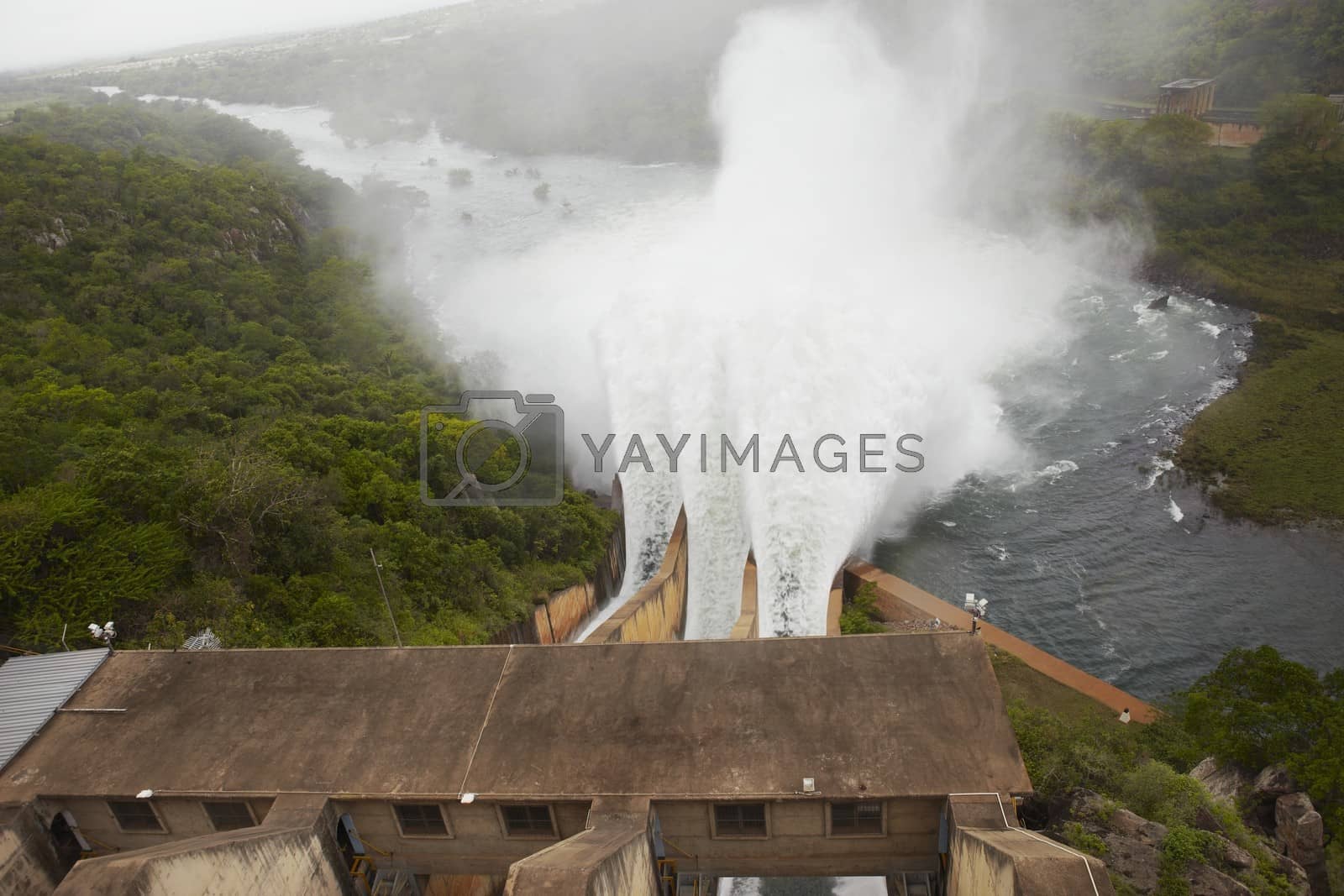 Royalty free image of Elevated view of Pongolapoort dam South Africa by moodboard