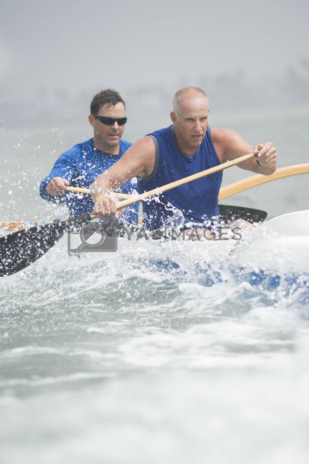 Royalty free image of Outrigger canoeing team of two by moodboard