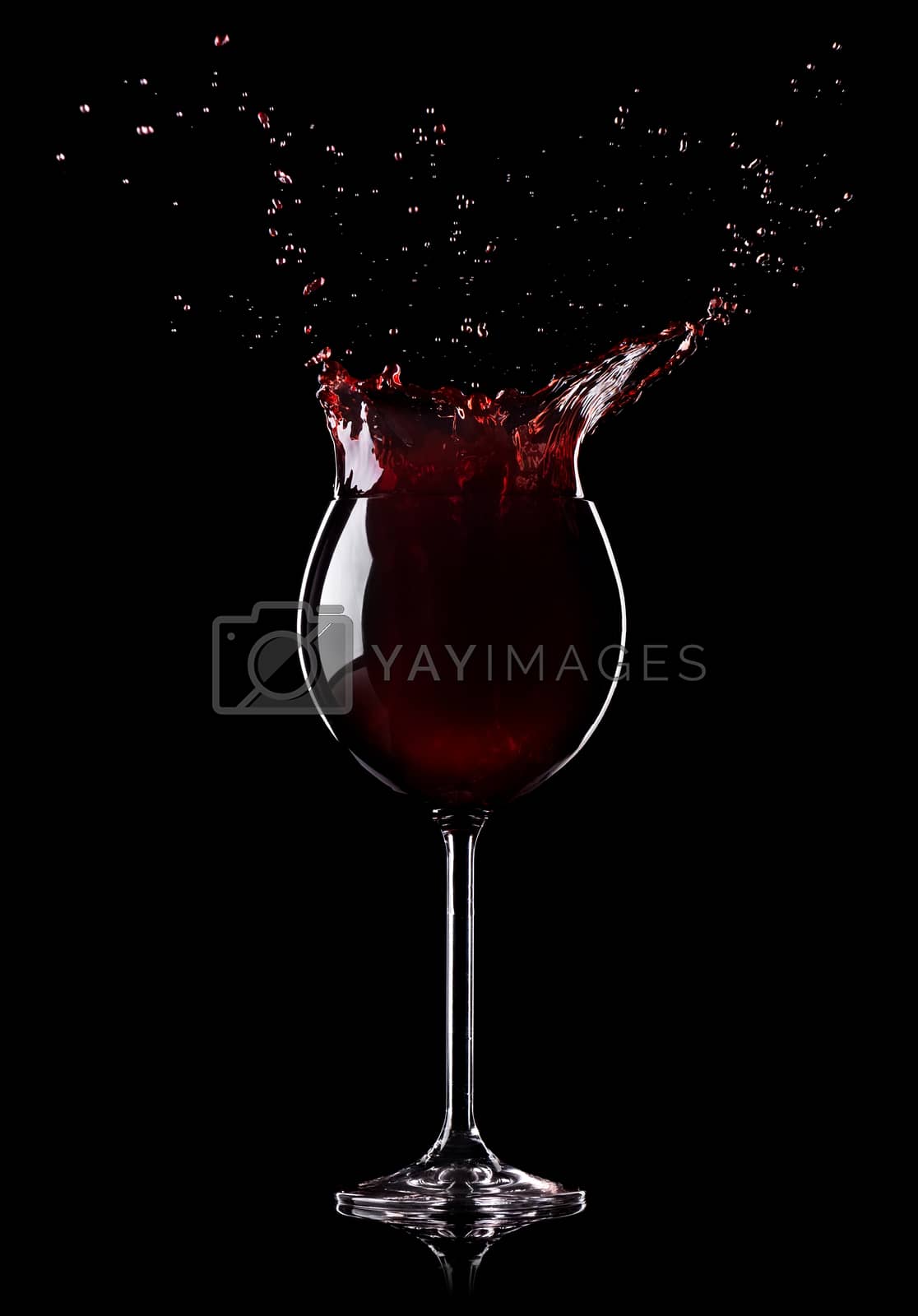 Royalty free image of Splashing wine by Givaga