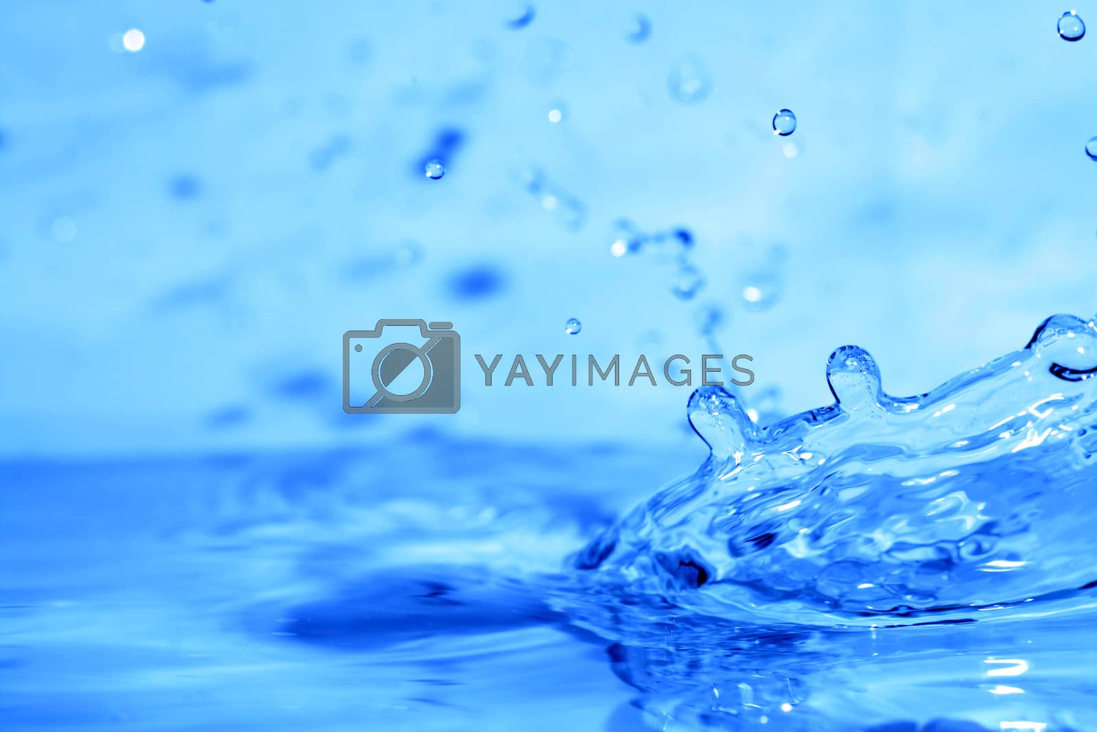Royalty free image of water splash by Yellowj