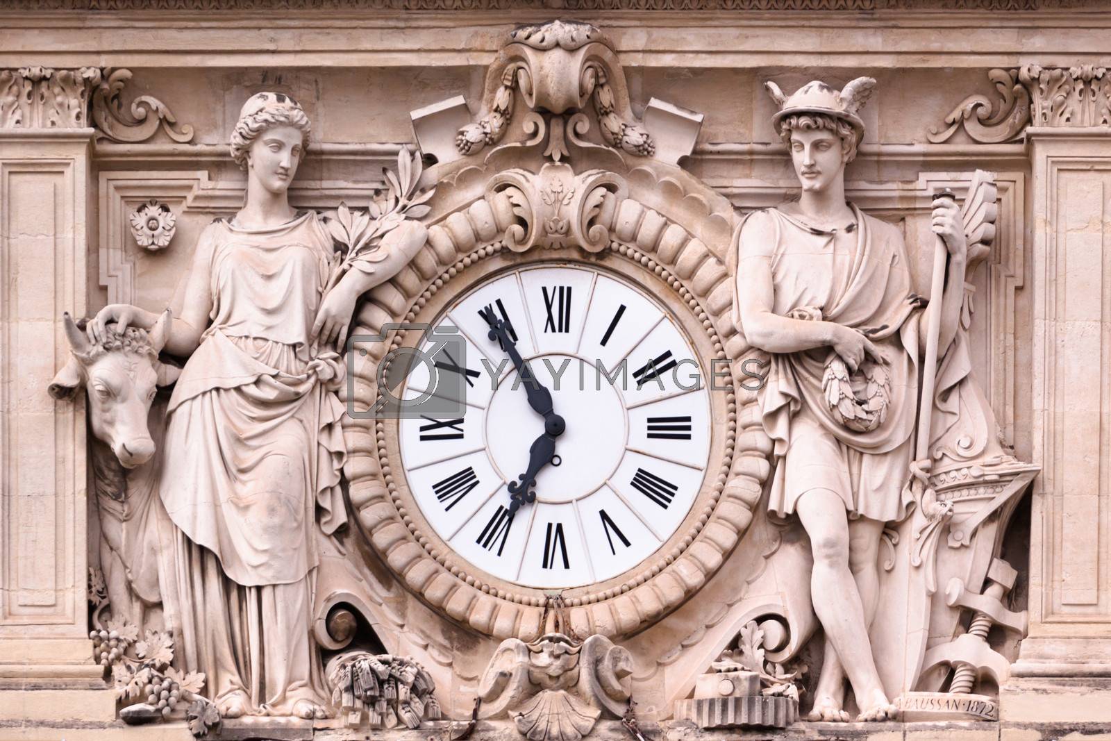 Royalty free image of Vintage medieval ornate clock. by kasto