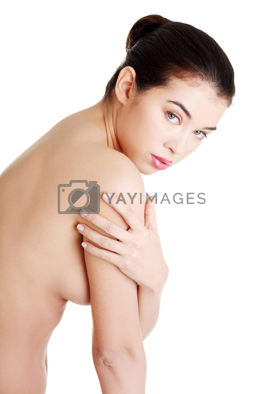 Royalty free image of Beautiful fit topless woman by BDS
