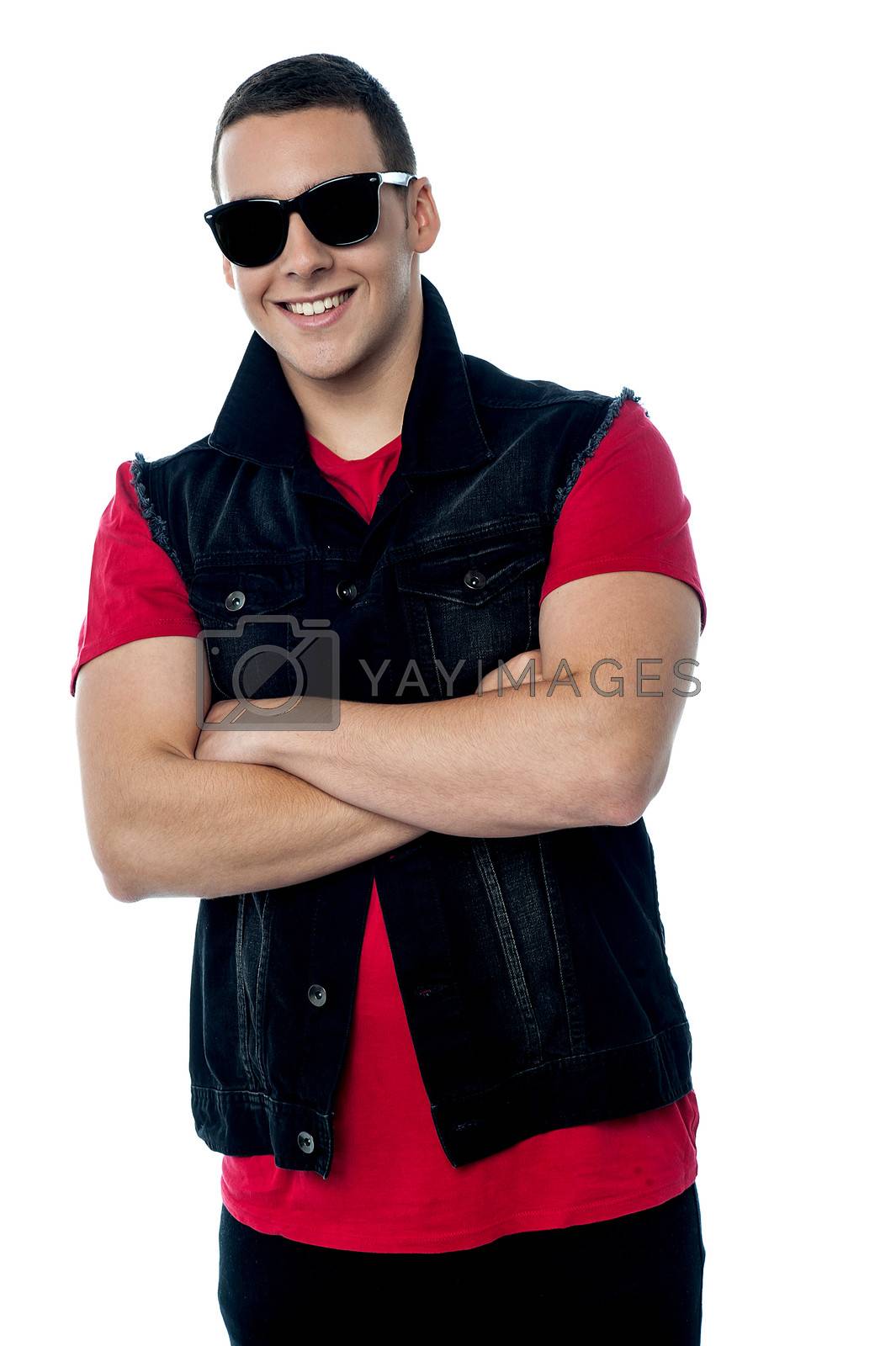 Royalty free image of Confident young fashionable guy by stockyimages