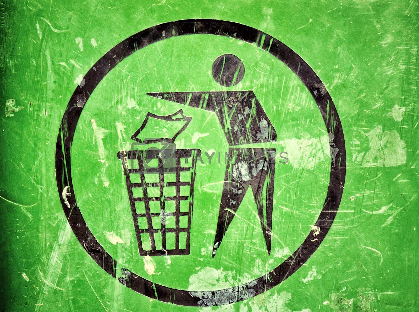 Royalty free image of Trash sign by badmanproduction