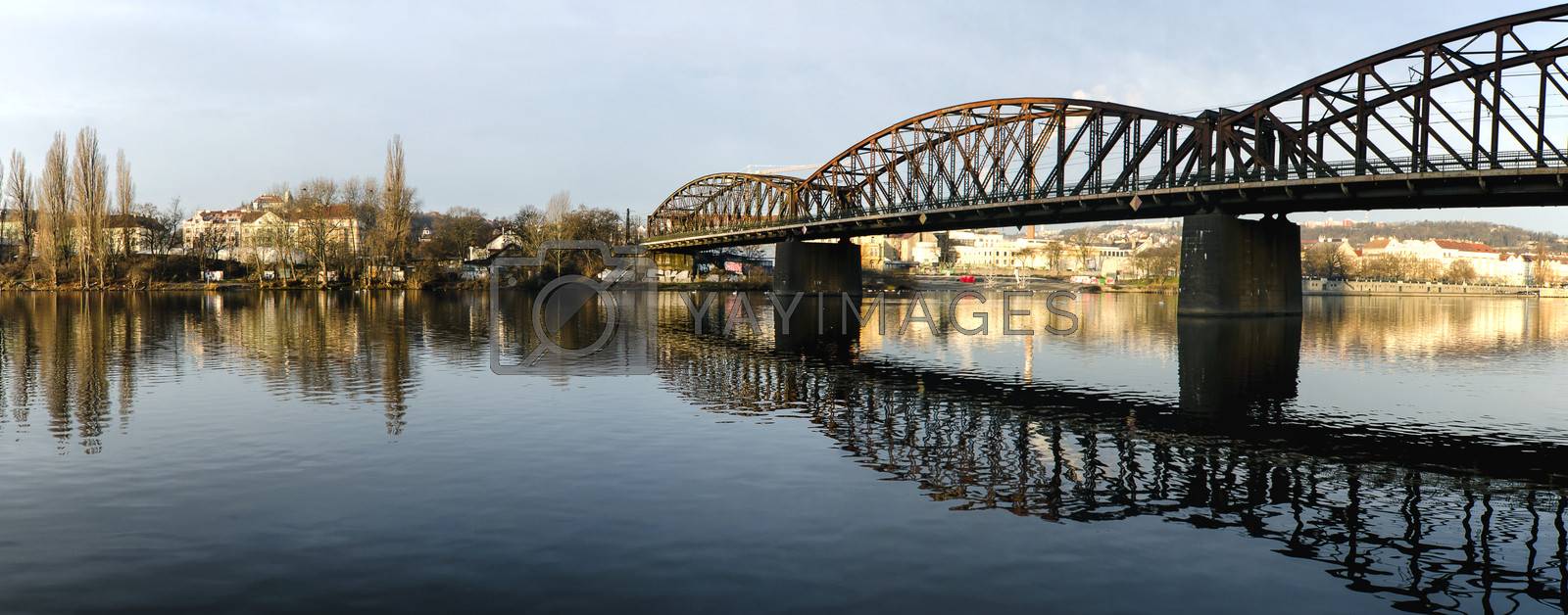 Royalty free image of Panorama of bridges on the Vltava by Ukka63