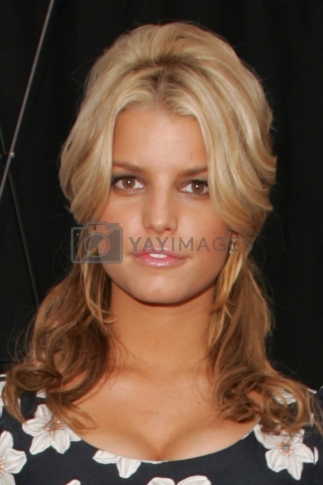Royalty free image of Jessica Simpson and Blockbuster Announce "Total Access" by ImageCollect