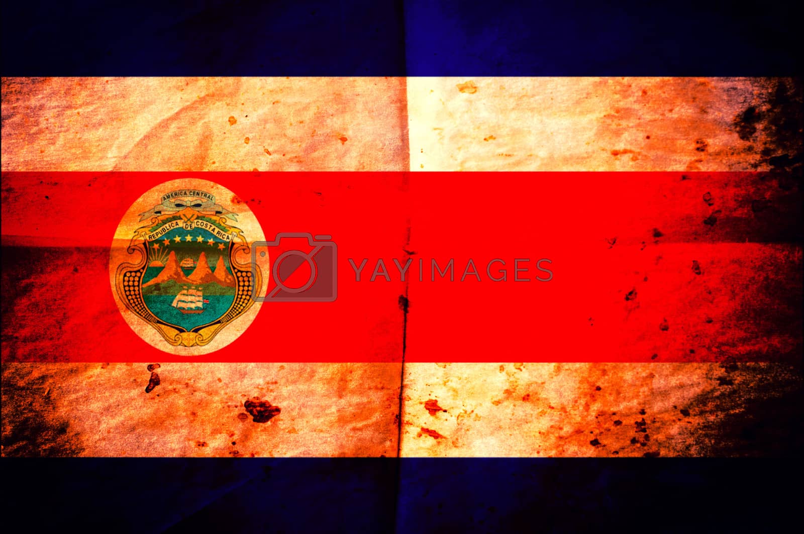 Royalty free image of Costa Rica flag by badmanproduction