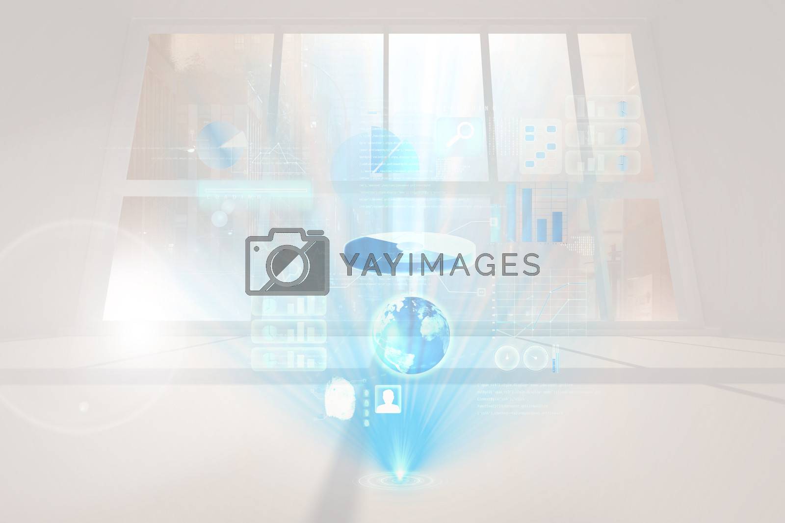 Royalty free image of Global business hologram by Wavebreakmedia