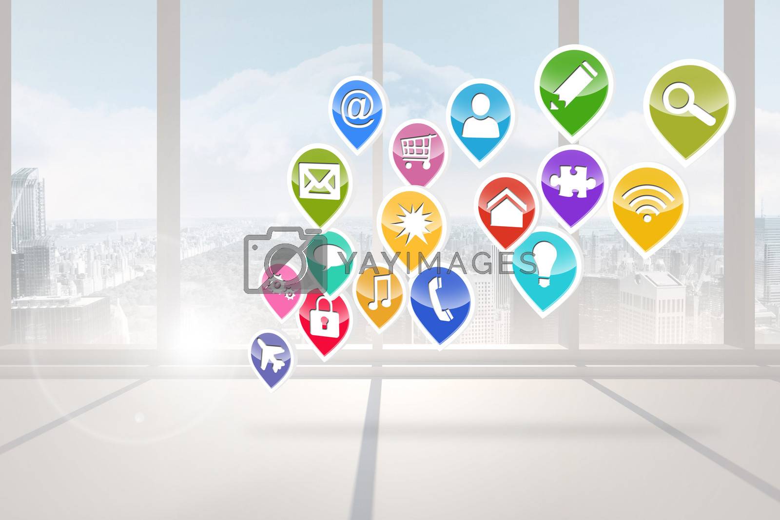Royalty free image of Computing application icons by Wavebreakmedia