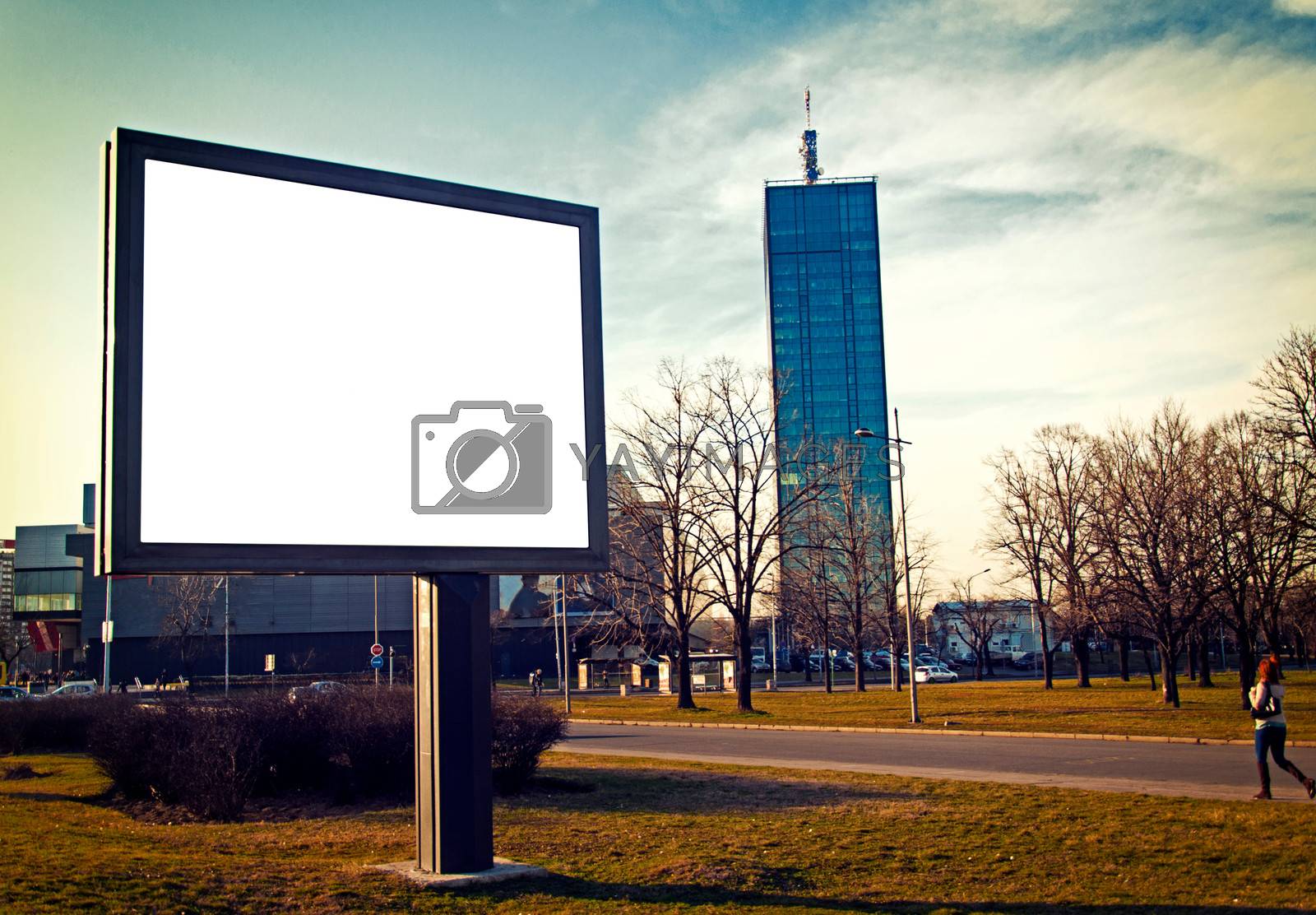 Royalty free image of Blank city billboard by badmanproduction