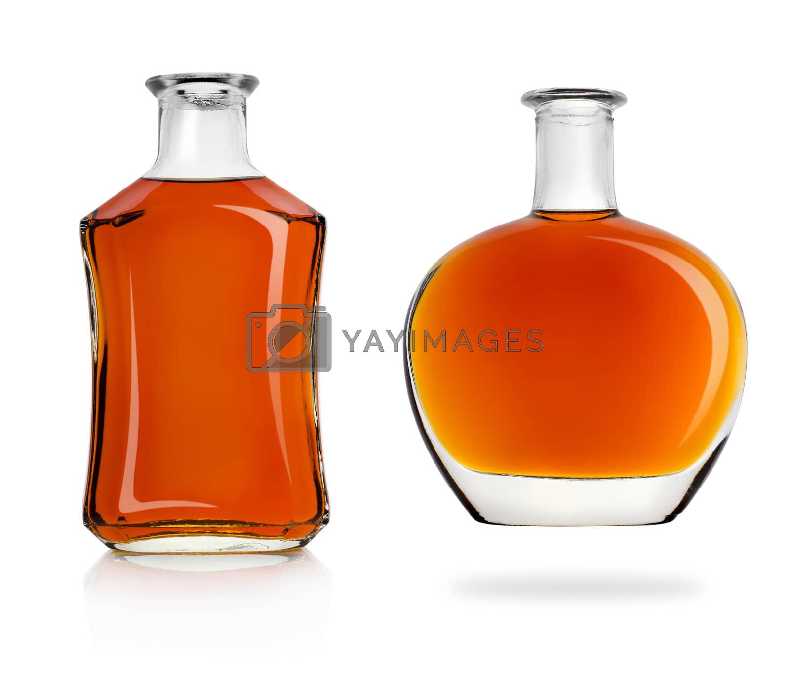 Royalty free image of Bottles of cognac by Givaga