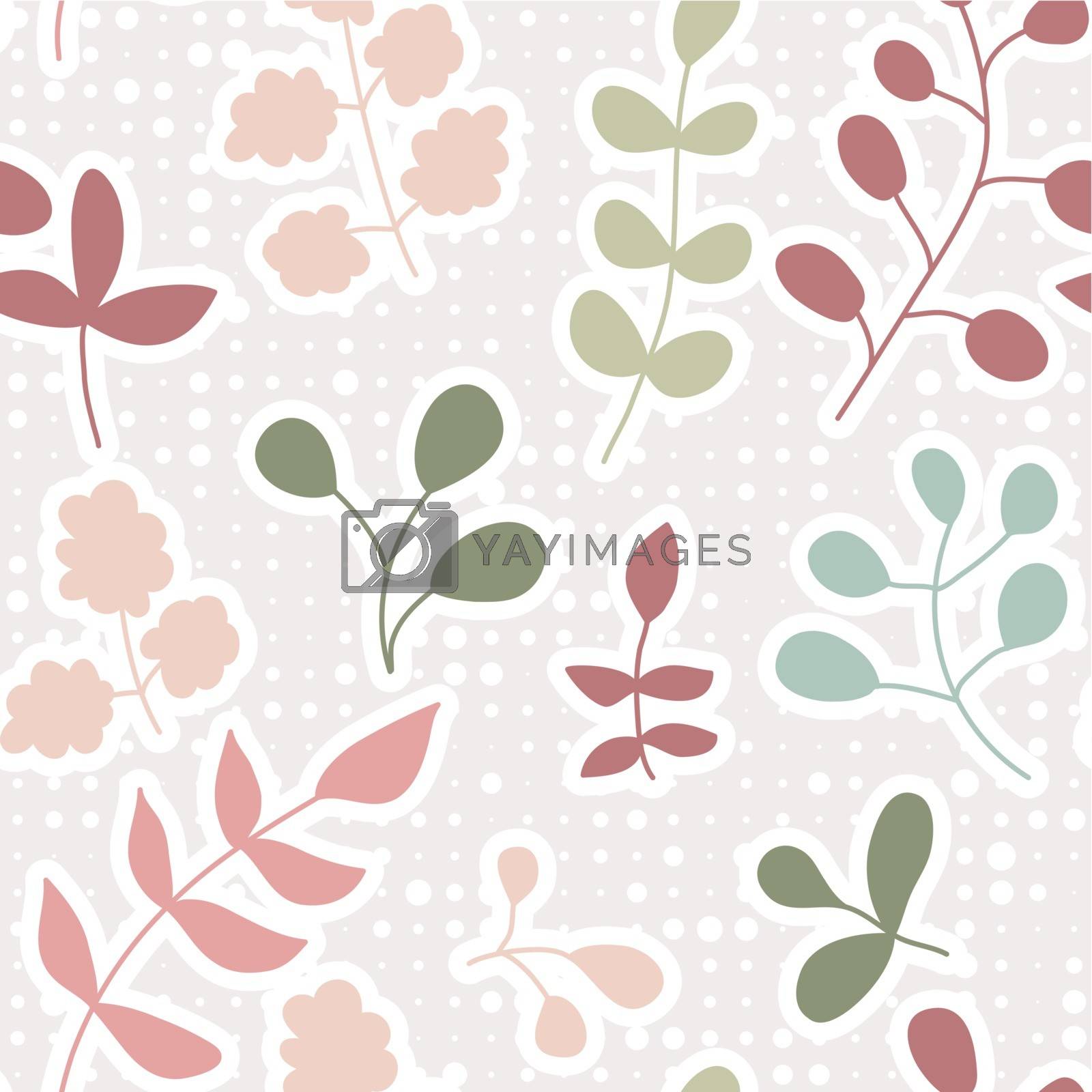 Royalty free image of seamless pattern leaf by LittleCuckoo