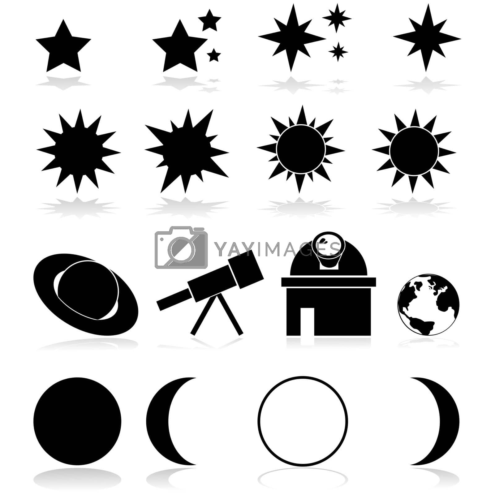 Royalty free image of Astronomy icons by bruno1998
