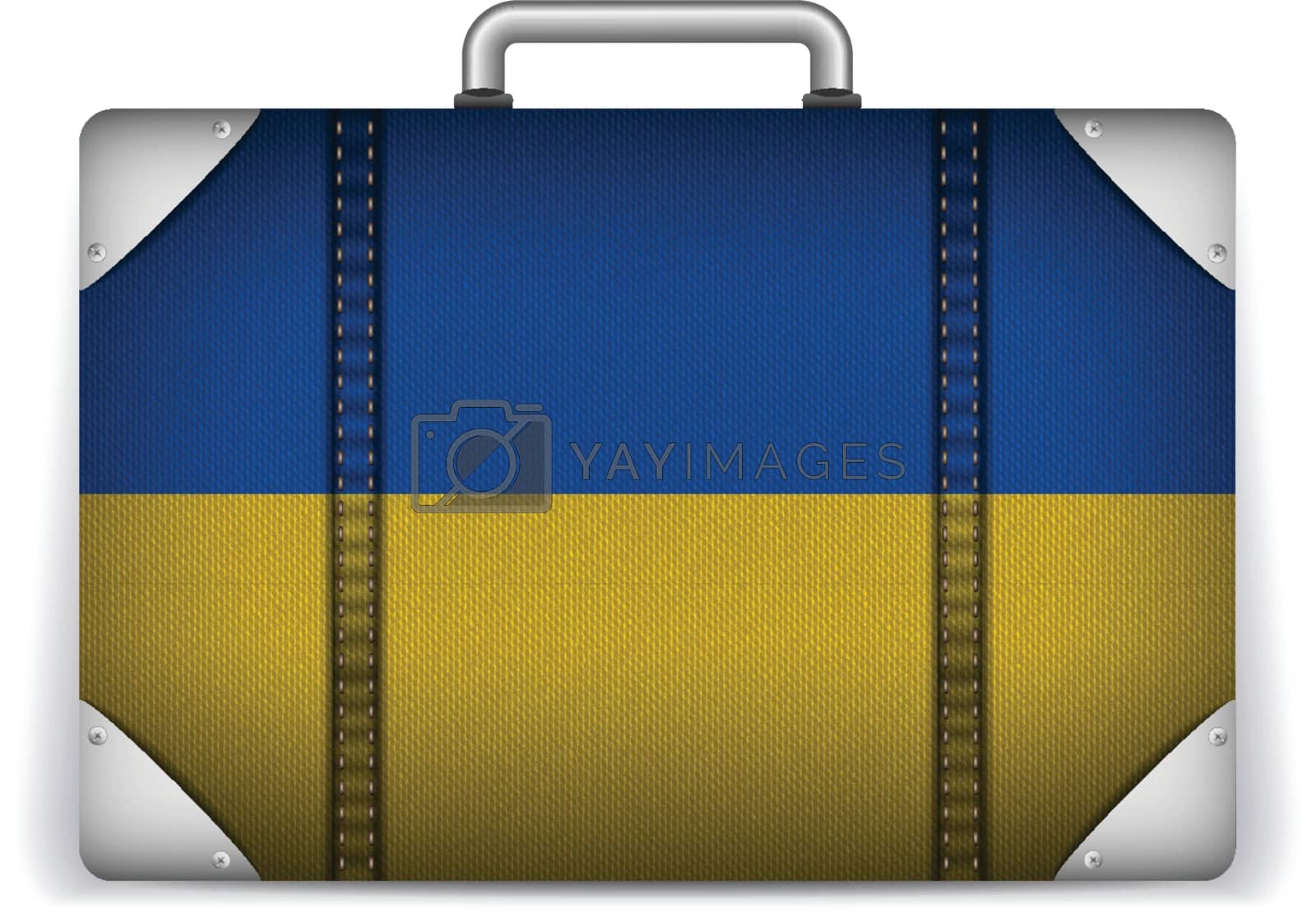 Royalty free image of Ukraine Travel Luggage with Flag for Vacation by gubh83