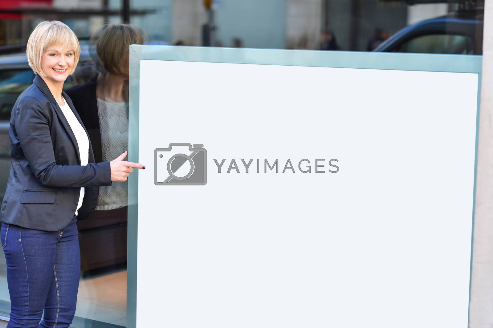 Royalty free image of Place your business ad here by stockyimages