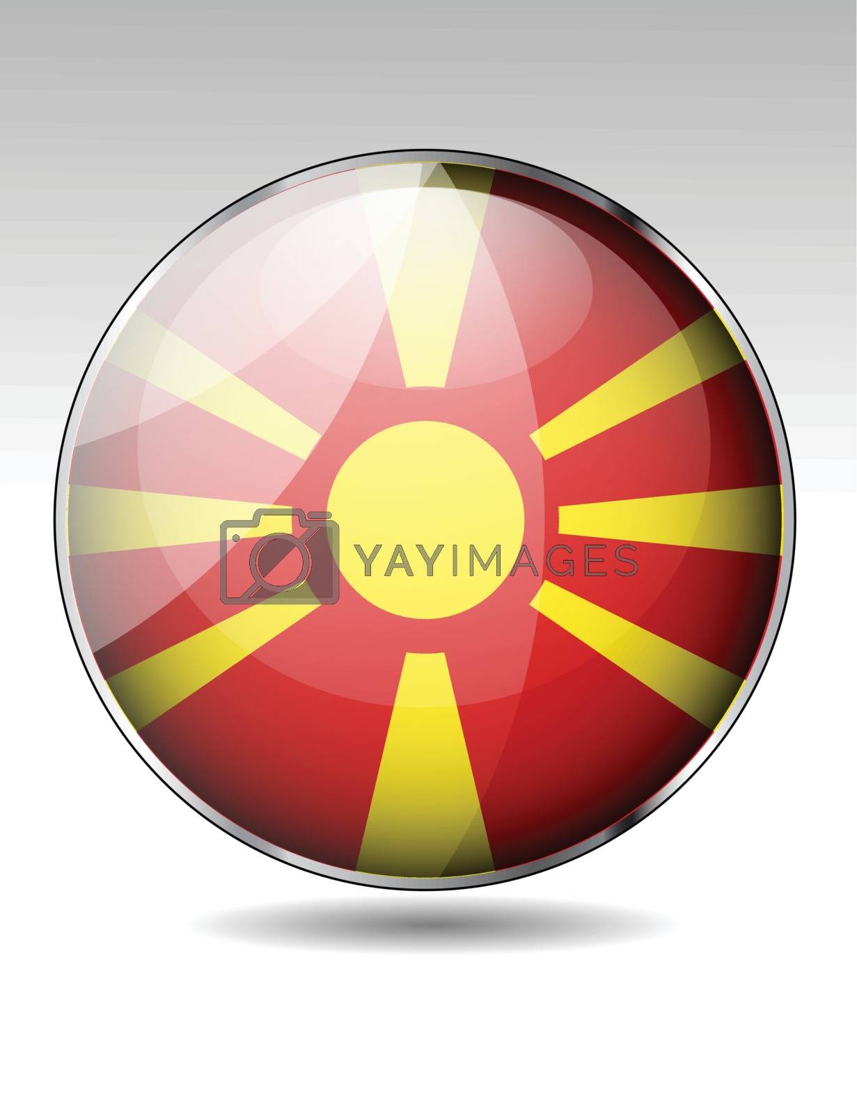 Royalty free image of Macedonia flag button by robin2