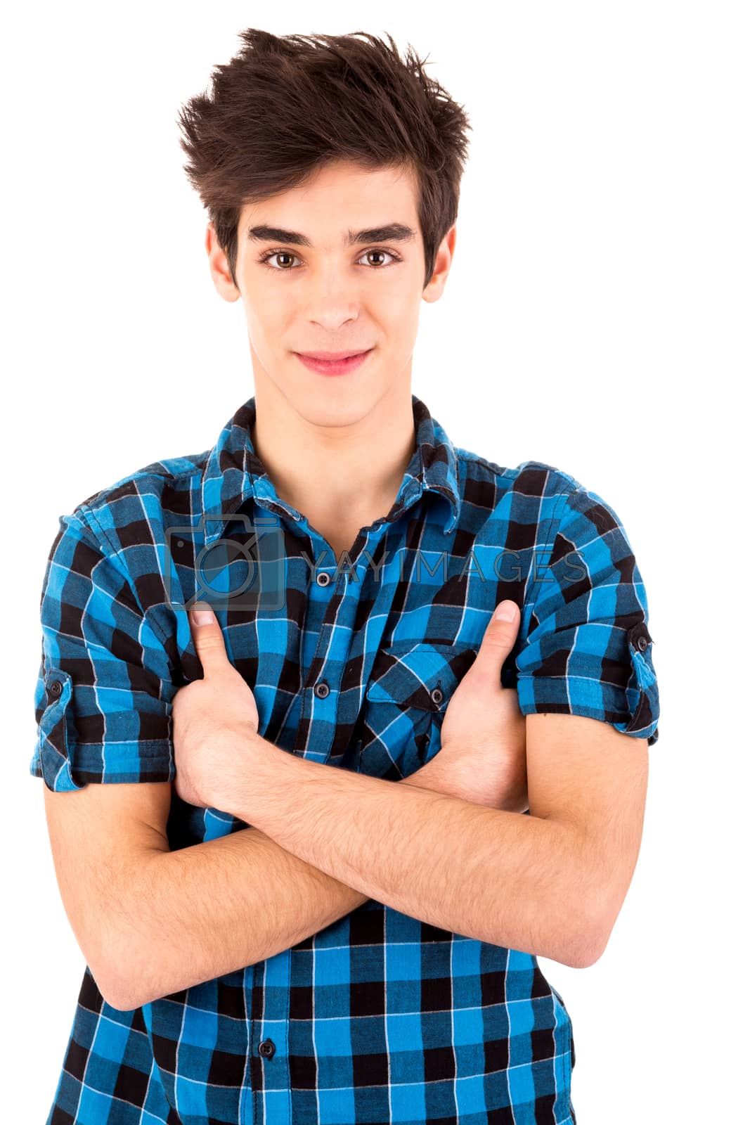 Royalty free image of Studio picture of a young and handsome man posing  by jolopes