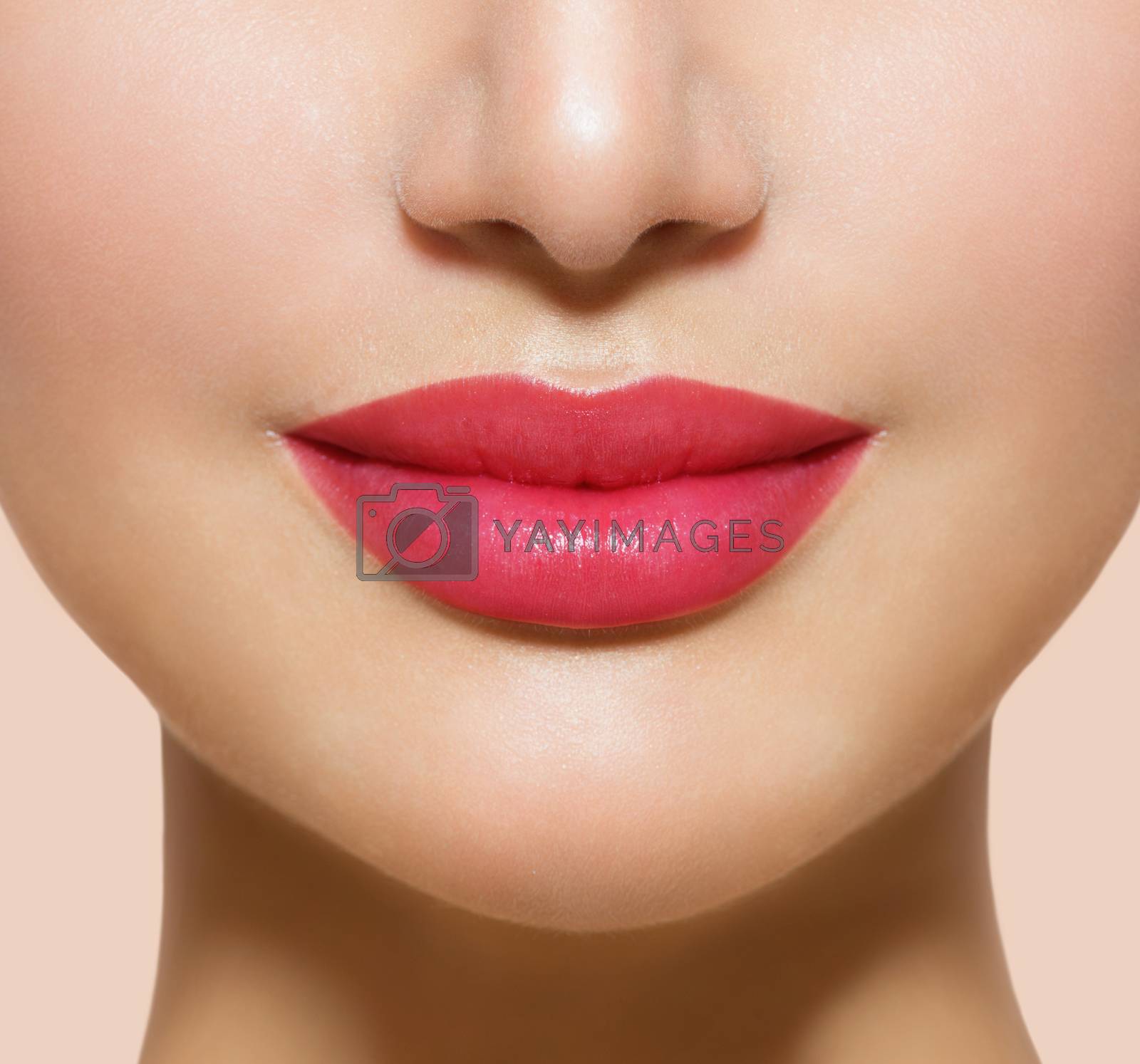 Royalty free image of Beautiful Perfect Lips. Sexy Mouth Closeup by SubbotinaA
