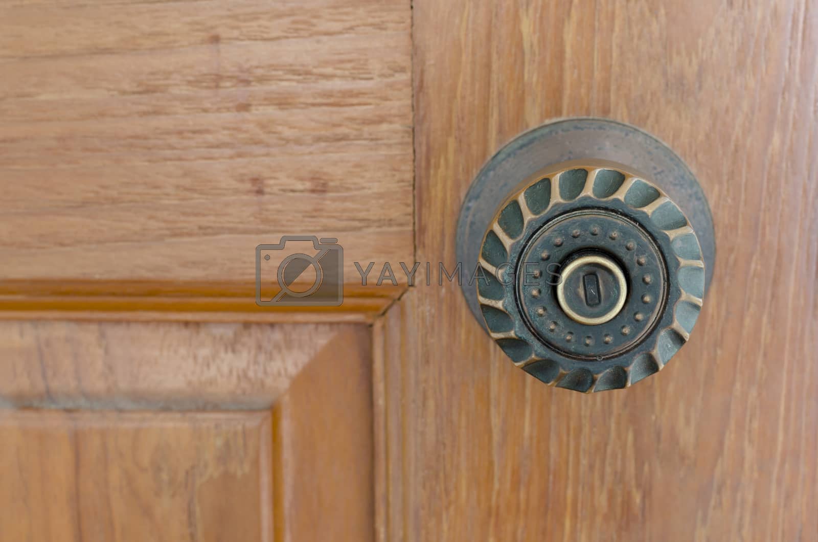 Royalty free image of door knob and key hole by ammza12