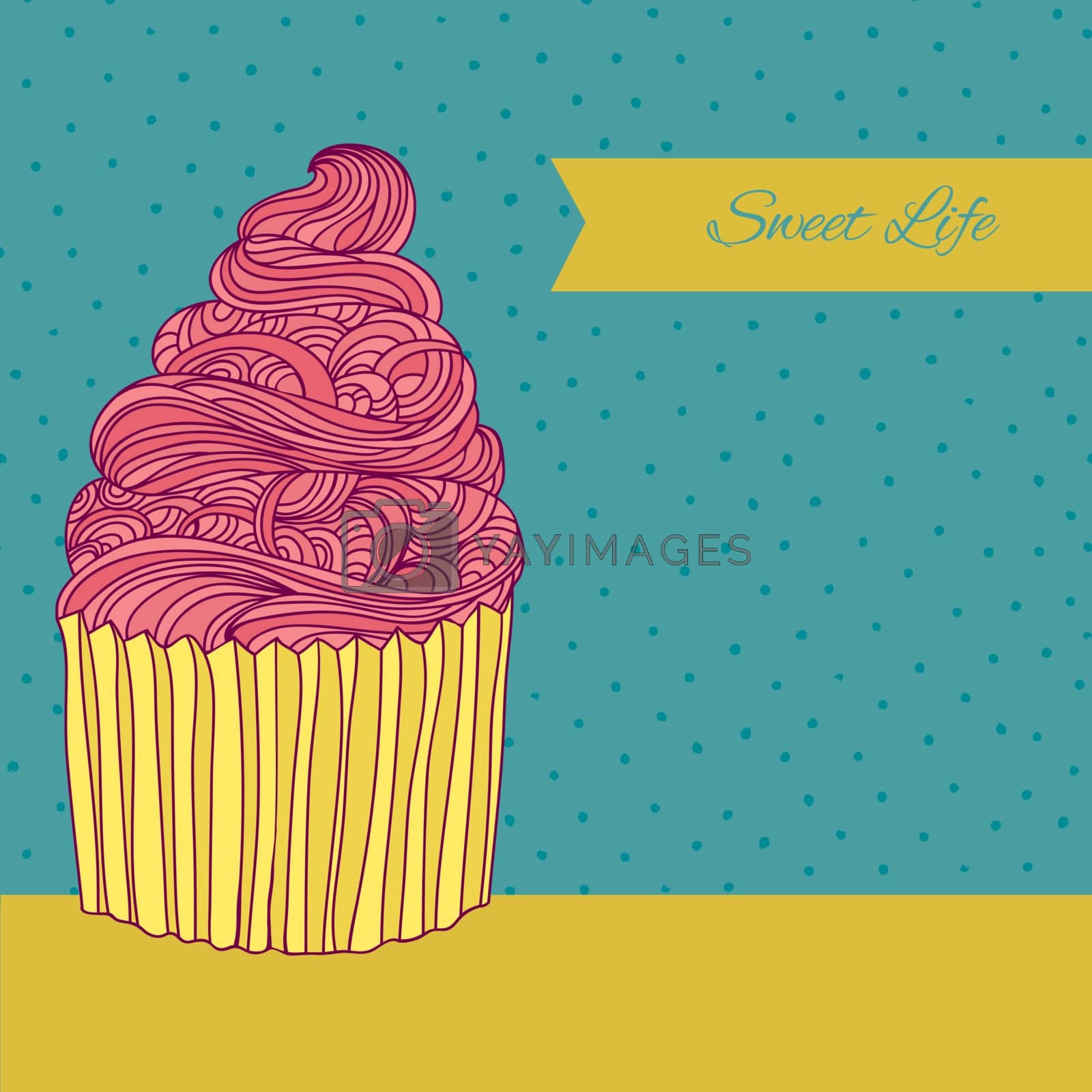 Royalty free image of Sweet card by Favete