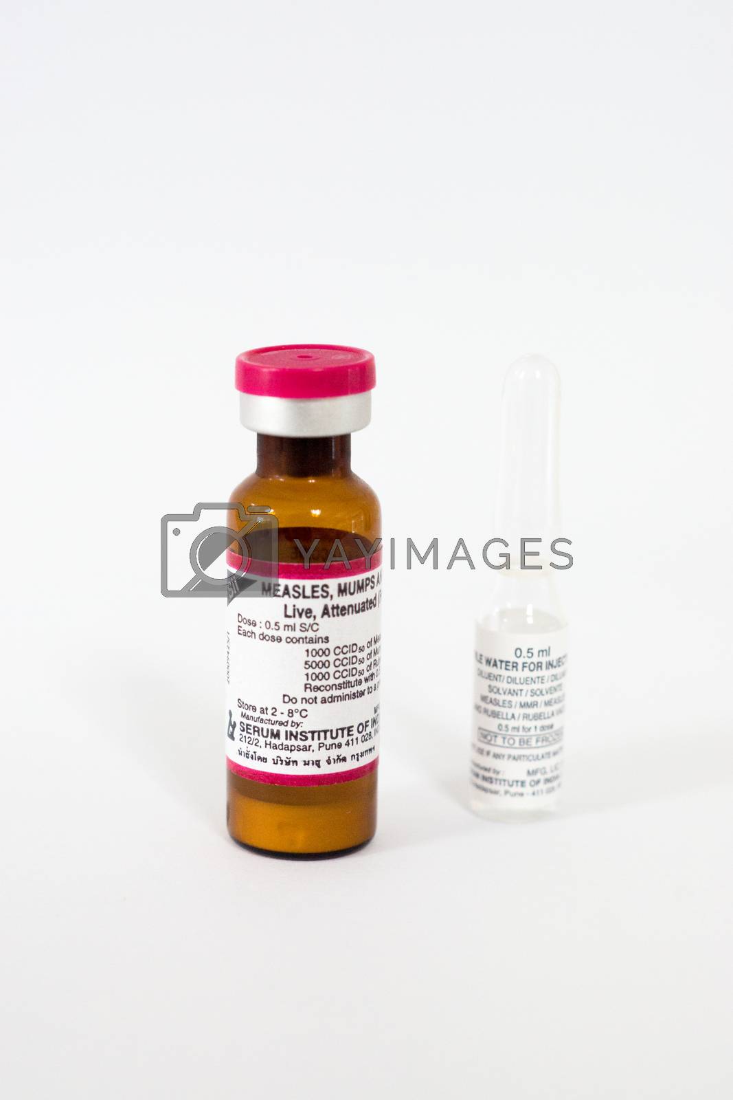 Royalty free image of MMR vaccine by nattapatt